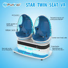 青+ 3D Deepoon E3ガラスが付いている白い9D VRのシミュレーター2の座席