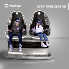 360 2つの座席が付いている程度のバーチャル リアリティ9D VRの卵の椅子の映画館機械