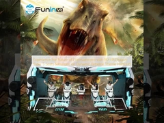 ダイナミック・エクストリーム・テーマ・プラットフォームで 9D VR ドラゴンライダー 5 シートシミュレーターでエンターテインメントの未来を体験