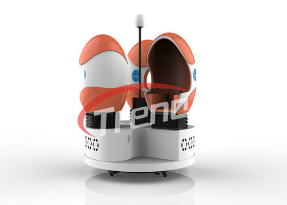 宇宙カプセルの卵はHQ VRガラスが付いている9D VRのシミュレーター3の座席を形づけました