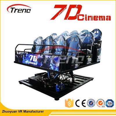 6スクリーンの表示システムが付いているDOFのテーマ パークの催し物7Dの映画館