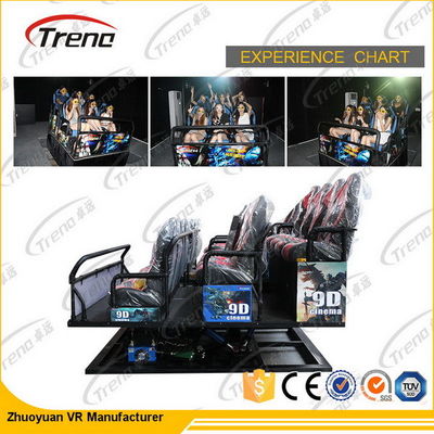 6-12テーマ パークのための9Dバーチャル リアリティのシミュレーター3DMガラス5D 7Dの映画館をつけます
