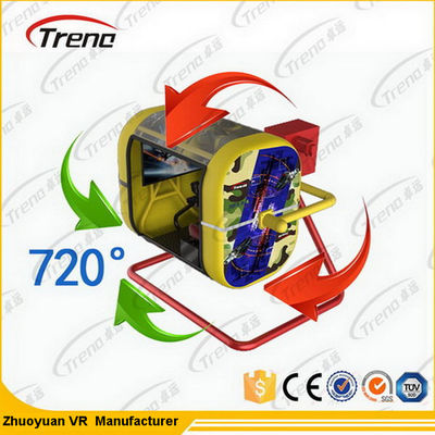 座席に360度3d VRガラスが付いているビデオ ゲームVRの飛行シミュレータに合図して下さい