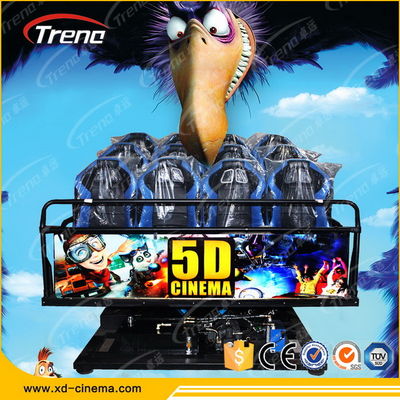 バーチャル リアリティの賭博コンソールが付いている油圧装置の移動式5D映画館