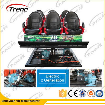 4d動きの椅子が付いている油圧/電子システム7D動きのライド・シミュレータ7Dの映画館