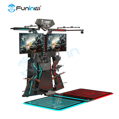 サラウンドサウンドオーディオとVRヘッドセットディスプレイを備えた9Dウォーカーシューティングシミュレーターのスリルを体験してください