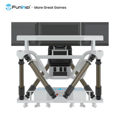Funin VR屋内9D VR遊園地 F1レーシングカーシミュレーター 三画面レーシングカー運転アーケードゲーム レーシングシミュレーター