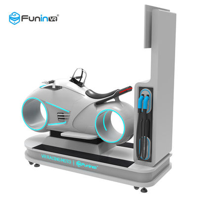 白い色9Dのバーチャル リアリティのシミュレーターの複数競技者用Vr自動車運転のオートバイ競争700KW