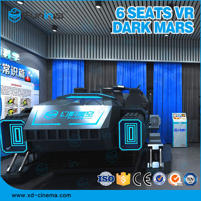 Vrのゲーム6は9Dバーチャル リアリティのシミュレーターISO9000 220Vの複数競技者用黒い出現をつけます
