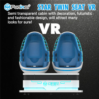 青いライト3正方形のMertre 9Dの映画館の卵/360度のバーチャル リアリティ機械