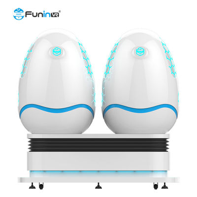 360 2つの座席が付いている程度のバーチャル リアリティ9D VRの卵の椅子の映画館機械