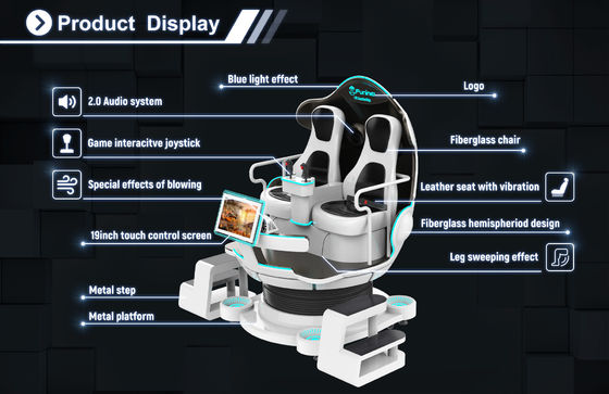 バーチャル リアリティVR 9Dの映画館の工場価格9dのvr 3dガラス2の座席200kg VR娯楽ゲーム9dのsimuladorの映画館