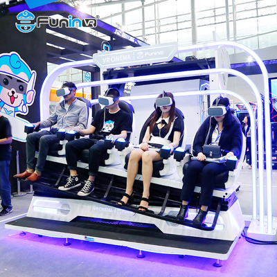 4プレーヤー9Dのバーチャル リアリティのゲームのシミュレーターのAmus公園9D Vrの映画館