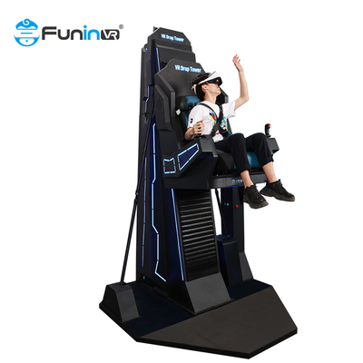 Zhuoyuanの製造業者の遊園地9dのゲーム・マシンVRはタワーのVrの練習装置を落とす