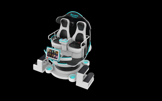 610kg 体重容量 9D VR チェア 浸透型 VR 体験とジョイスティックコントローラ