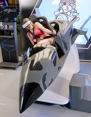 VR フライトシミュレーター シングルプレイヤー 395kg ゲームパッド コントロール