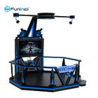 遊園地の仮想世界のシミュレーター0.9KWの黒220V 9D VRの宇宙遊泳のボクシングのゲームの乗車