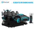 魅力的な6座席VR映画館の劇場6は9D VRのシミュレーターの暗闇火星をつけます