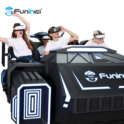 6座席黒い9D Vr宇宙飛行船の設計9d映画館のバーチャル リアリティのシミュレーションはゲーム・マシン9d Vrに乗る