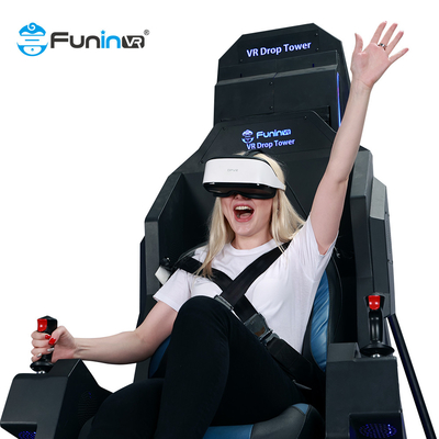 9Dバーチャル リアリティVRの低下タワーの鋼鉄は9D機械9D VRシミュレーターに金属をかぶせる