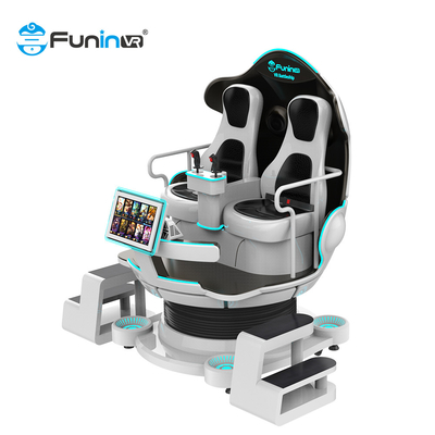 マルチプレイヤー機器 9D バーチャル リアリティ シミュレーター シネマ 2 プレイヤー Vr エッグ チェア