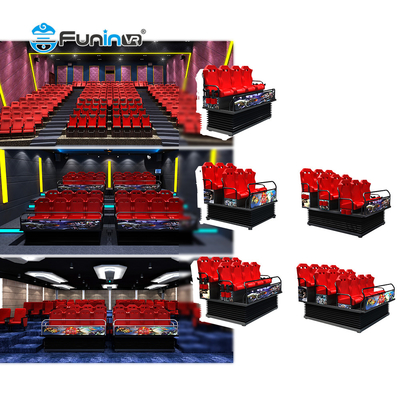 9つのモーションシートを持つカスタマイズ可能な色形7D映画館