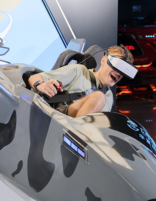 VR フライトシミュレーター シングルプレイヤー 395kg ゲームパッド コントロール