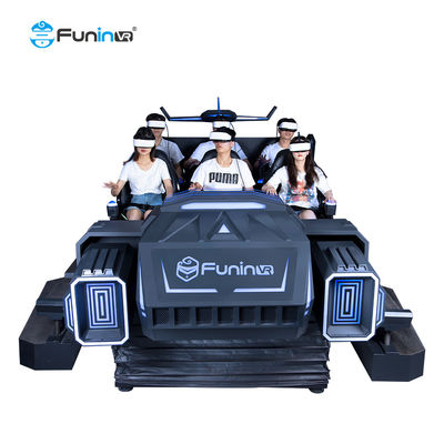 9d 6座席VR暗闇はゲームのバーチャル リアリティのシミュレーターを競争させるVR車のシミュレーターを傷つける