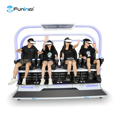 4つの座席網は609kgバーチャル リアリティ公園の子供を乗る転がり撃つ椅子9D VRの価格に重くする